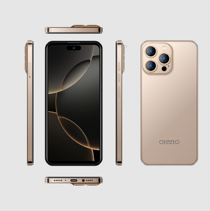 Oteeto M10 Mobile Phone Dual sim 6.56 inch /4G 5000mAH battery 4GB +128GB