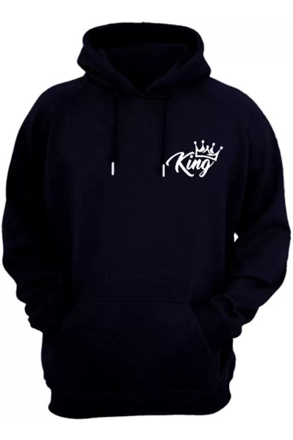 Men Short Sleeve Solid Hooded Sweatshirt-KYAMSTORE