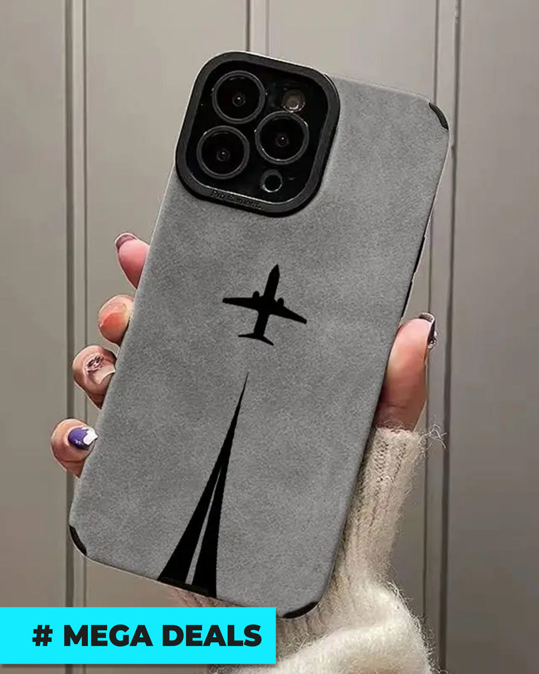Black Airplane Design Anti-Fall TPU Case for iPhone 7–16 Series | Delivery: 2 to 6 business days | Limited stocks available | Hurry before Sold Out
