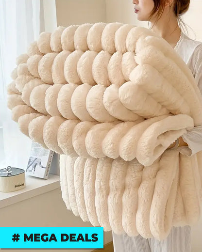 Faux Rabbit Fur Throw Blanket | Delivery: 2 to 6 business days | Limited stocks available | Hurry before Sold Out