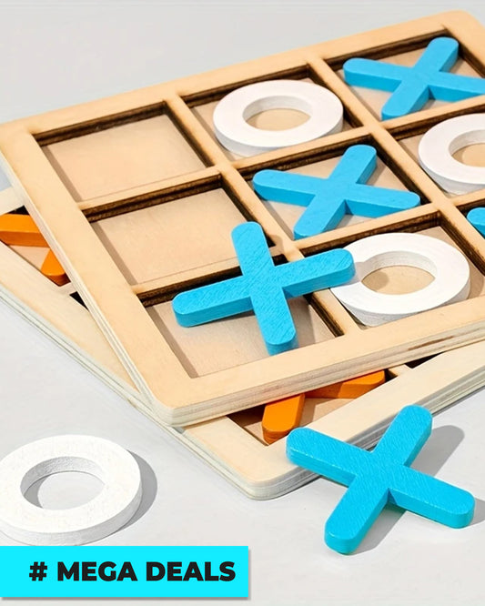 Wooden XO Well Shaped Chess For Children's Puzzle | Delivery: 7 to 10 business days | Limited stocks available | Hurry before Sold Out