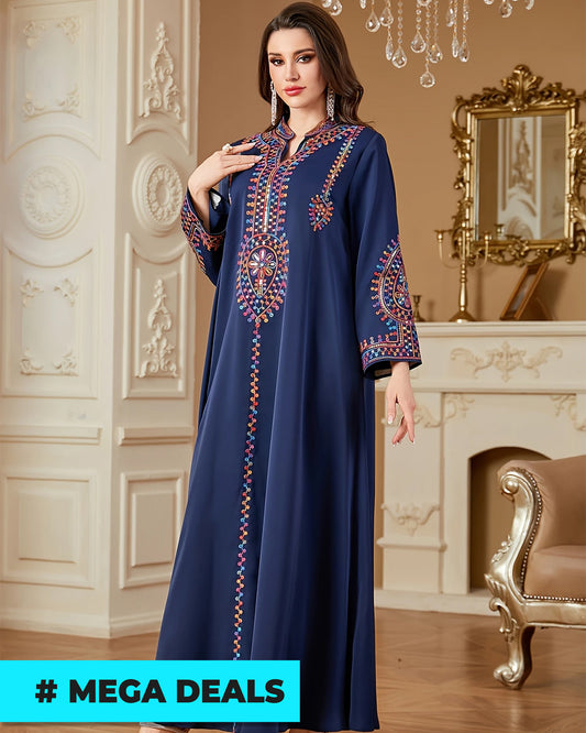 Elegant Long Sleeve Dress with Sequin Detail - Polyester | Delivery: 7 to 10 business days | Limited stocks available | Hurry before Sold Out