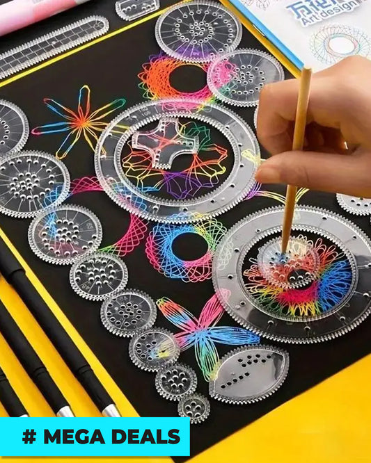 22-Piece Colorful Scraping Magic Ruler Set | Delivery: 7 to 10 business days | Limited stocks available | Hurry before Sold Out