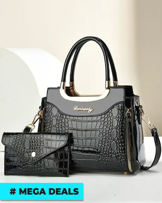 New Lacquer Crocodile Pattern Versatile Handbag | Delivery: 7 to 10 business days | Limited stocks available | Hurry before Sold Out