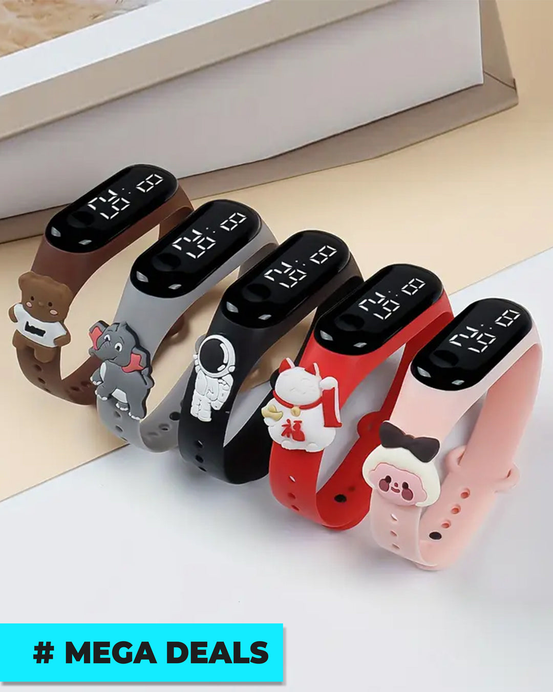 5pcs Children's Electronic Watch LED Touch Screen | Delivery: 7 to 10 business days | Limited stocks available | Hurry before Sold Out
