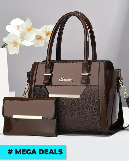 New Set of Two Shiny Tote Bags for Women | Delivery: 7 to 10 business days | Limited stocks available | Hurry before Sold Out