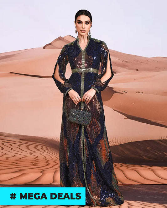 Elegant Women's V-Neck Long Sleeve Bodycon Maxi Dress | Delivery: 7 to 10 business days | Limited stocks available | Hurry before Sold Out