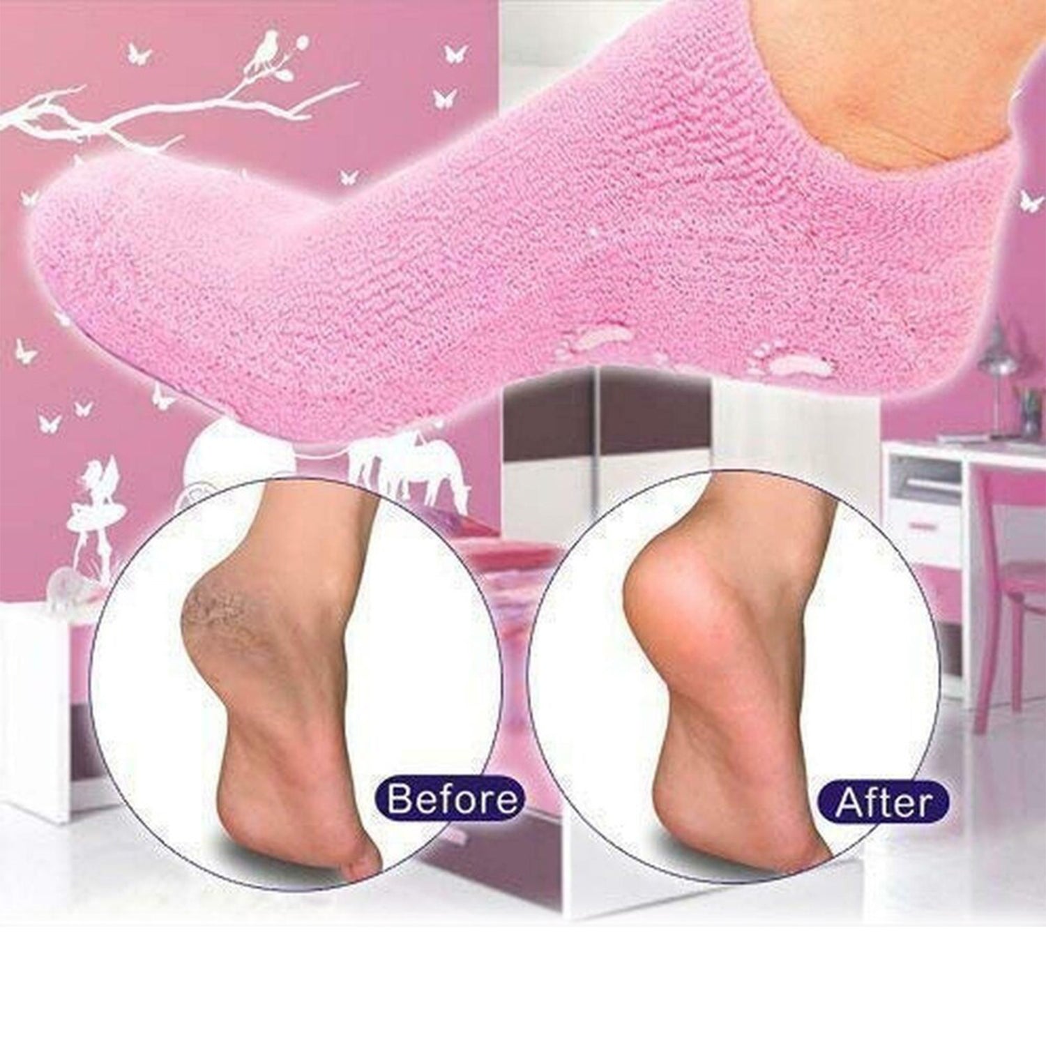 Ultra-Soft Moisturizing Gel Socks | Spa-Quality Hydration for Dry & Cracked Skin-KYAMSTORE
