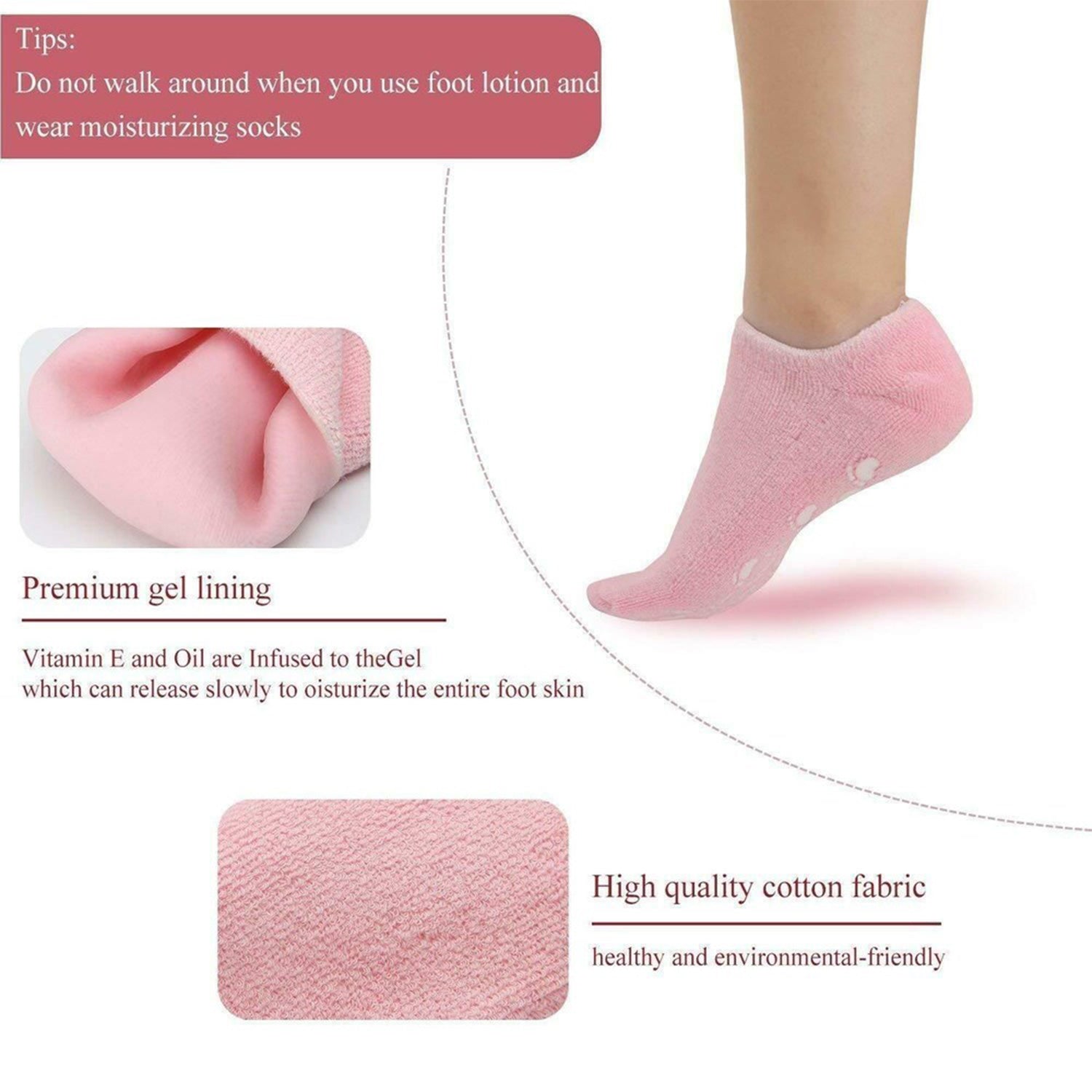 Ultra-Soft Moisturizing Gel Socks | Spa-Quality Hydration for Dry & Cracked Skin-KYAMSTORE