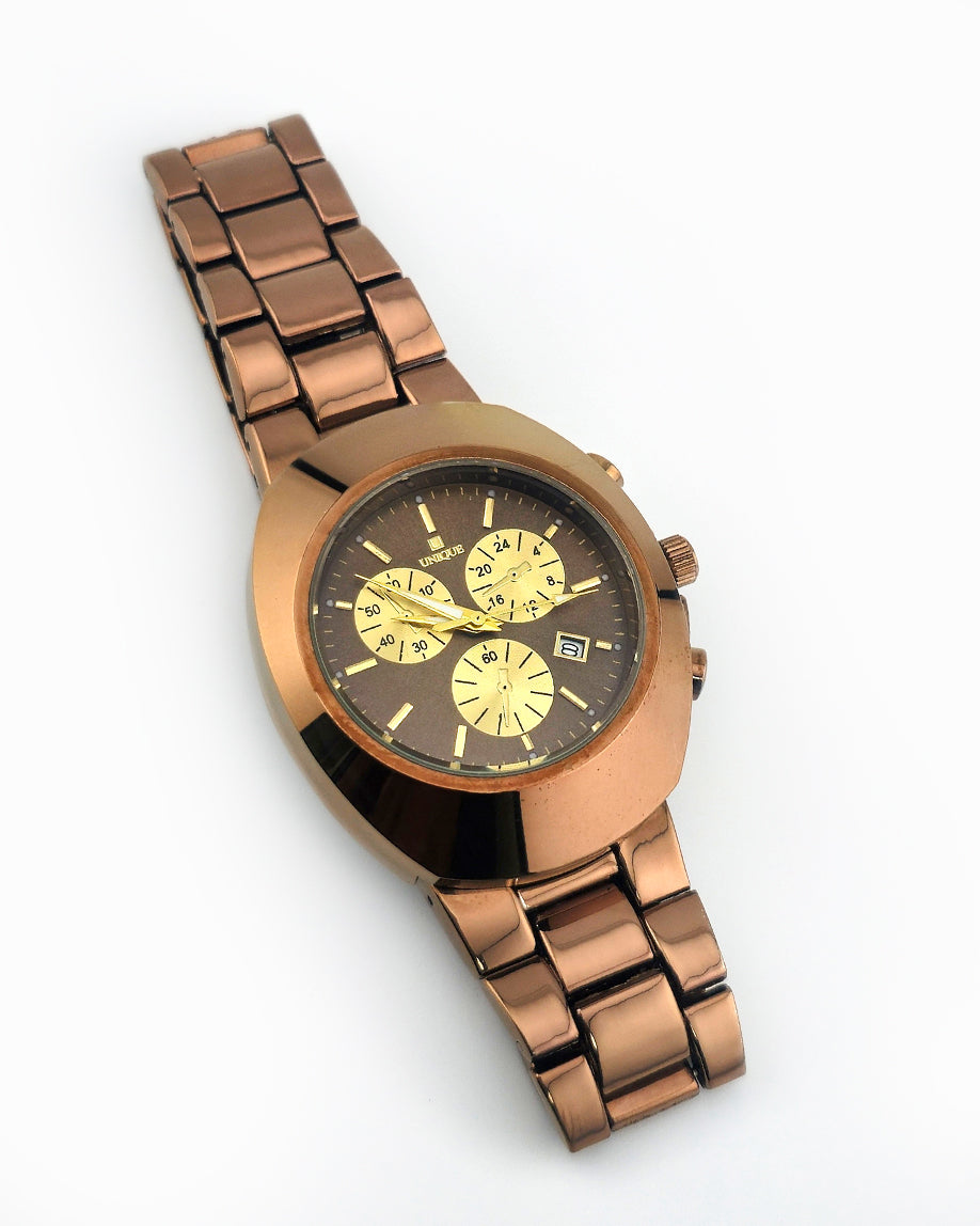 UNIQUE Design Men's 40mm Stainless Steel Premium Watch (Buy 1 get 1 Free)-KYAMSTORE