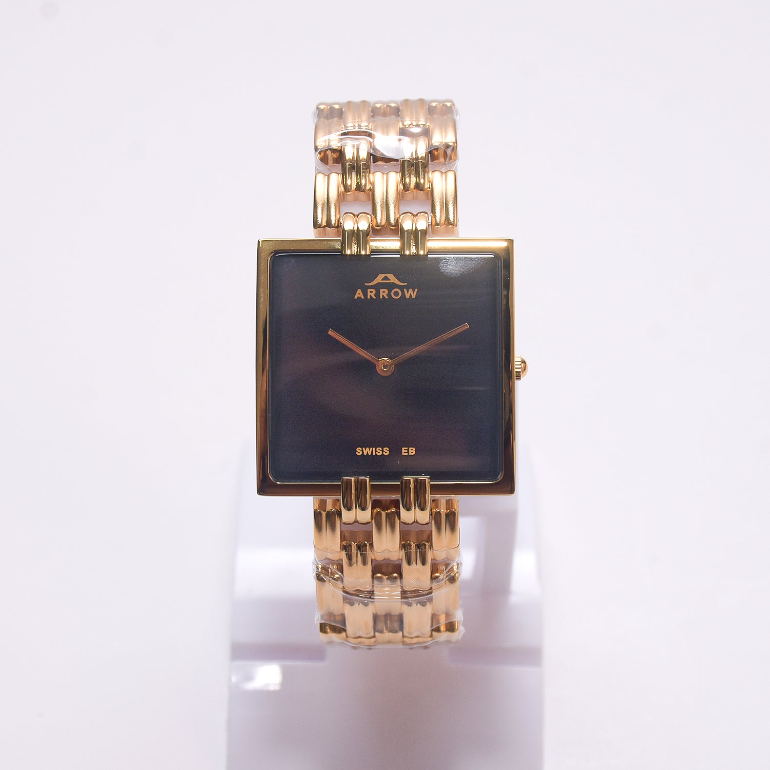 ARROW ARROW Premium Brass Analog Square Couple Watch | Special Glass | Color Gold TT (5930)-KYAMSTORE