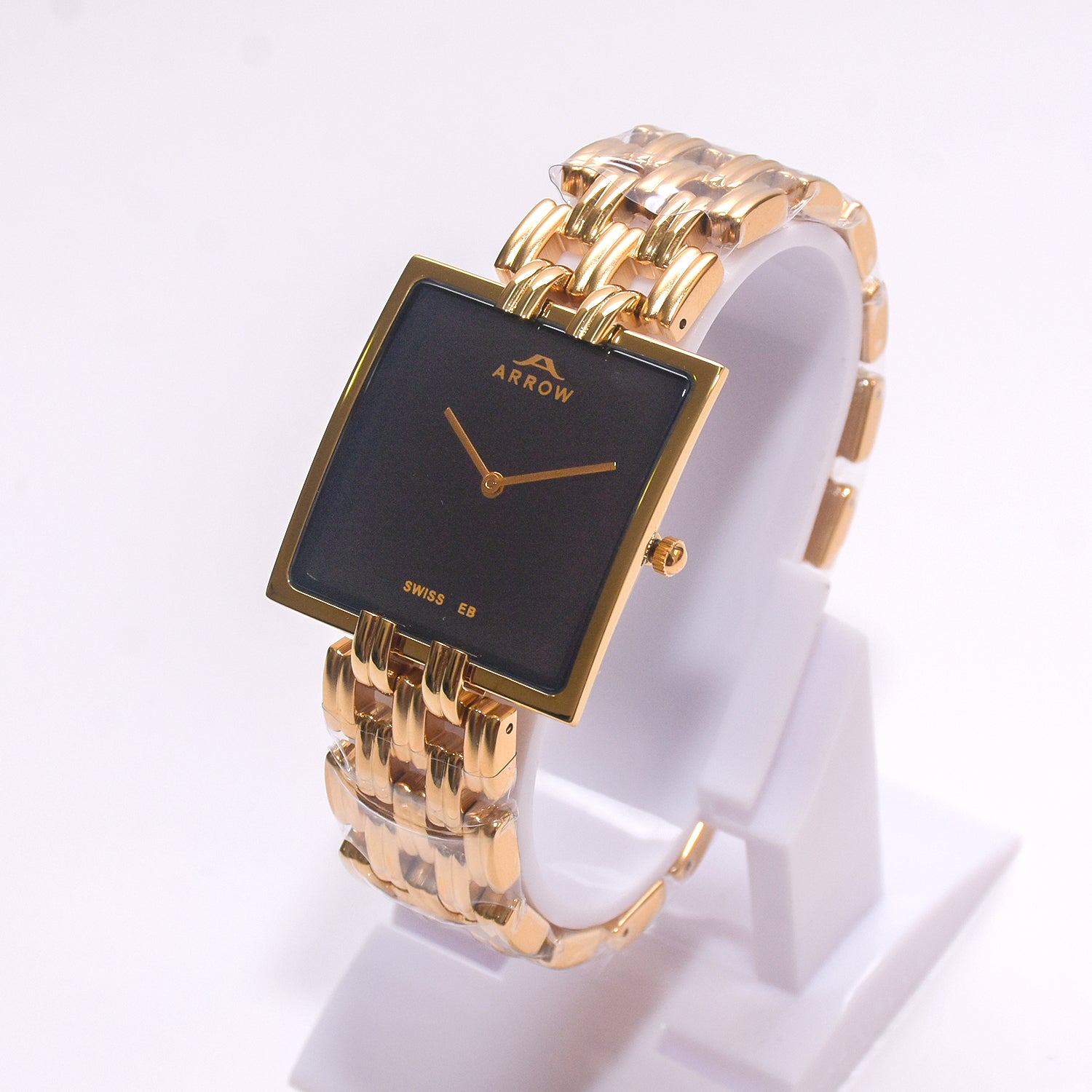 ARROW ARROW Premium Brass Analog Square Couple Watch | Special Glass | Color Gold TT (5930)-KYAMSTORE