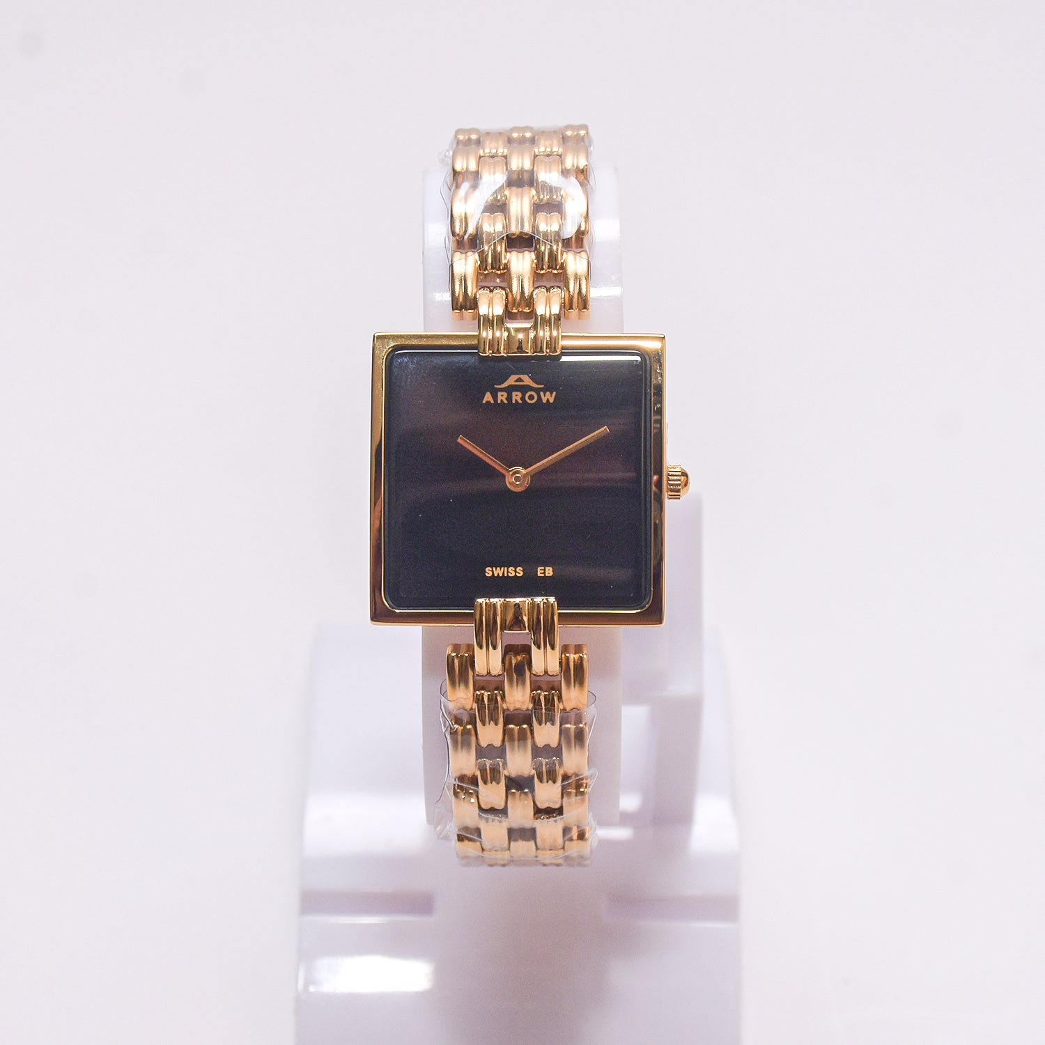 ARROW ARROW Premium Brass Analog Square Couple Watch | Special Glass | Color Gold TT (5930)-KYAMSTORE