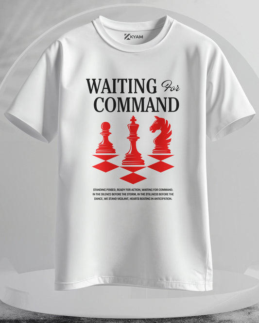 Waiting For Command - Men Stylish Printed T-Shirts – (Regular)