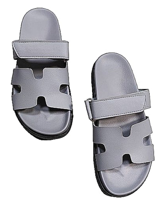 Women Luxury Sandals Slipper | Grey-KYAMSTORE