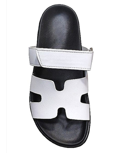 Women Luxury Sandals Slipper | White-KYAMSTORE