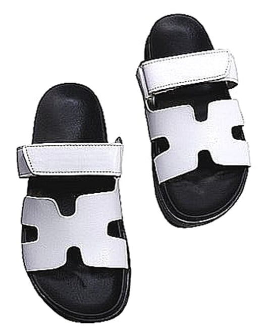 Women Luxury Sandals Slipper | White-KYAMSTORE