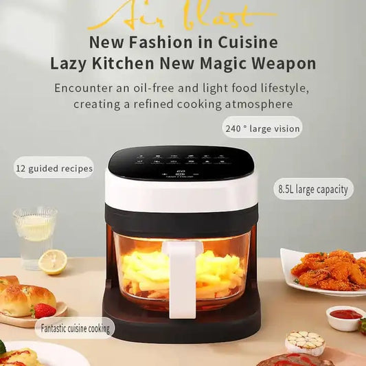 One-Touch Screen Small Air Fryer, 8.5L - 2400W