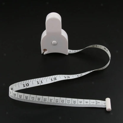 Body Tape Measure, Waist Tape Measure, Body Fat Measuring Tape White, 150CM Handle