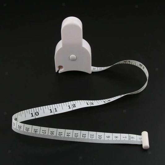 Body Tape Measure, Waist Tape Measure, Body Fat Measuring Tape White, 150CM Handle