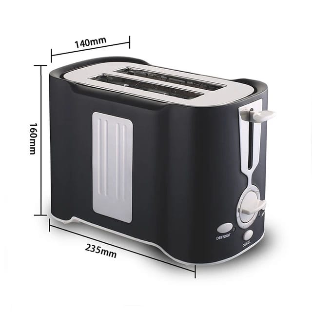 2-Slice Toaster, 800W, Multi-Functional Wide Slot Toaster