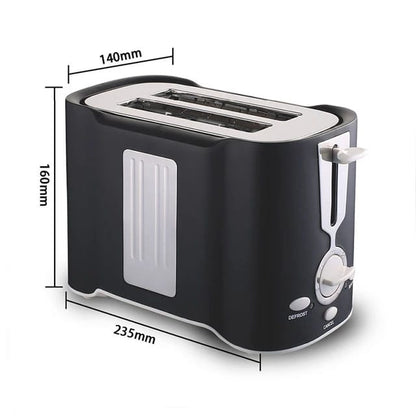 2-Slice Toaster, 800W, Multi-Functional Wide Slot Toaster