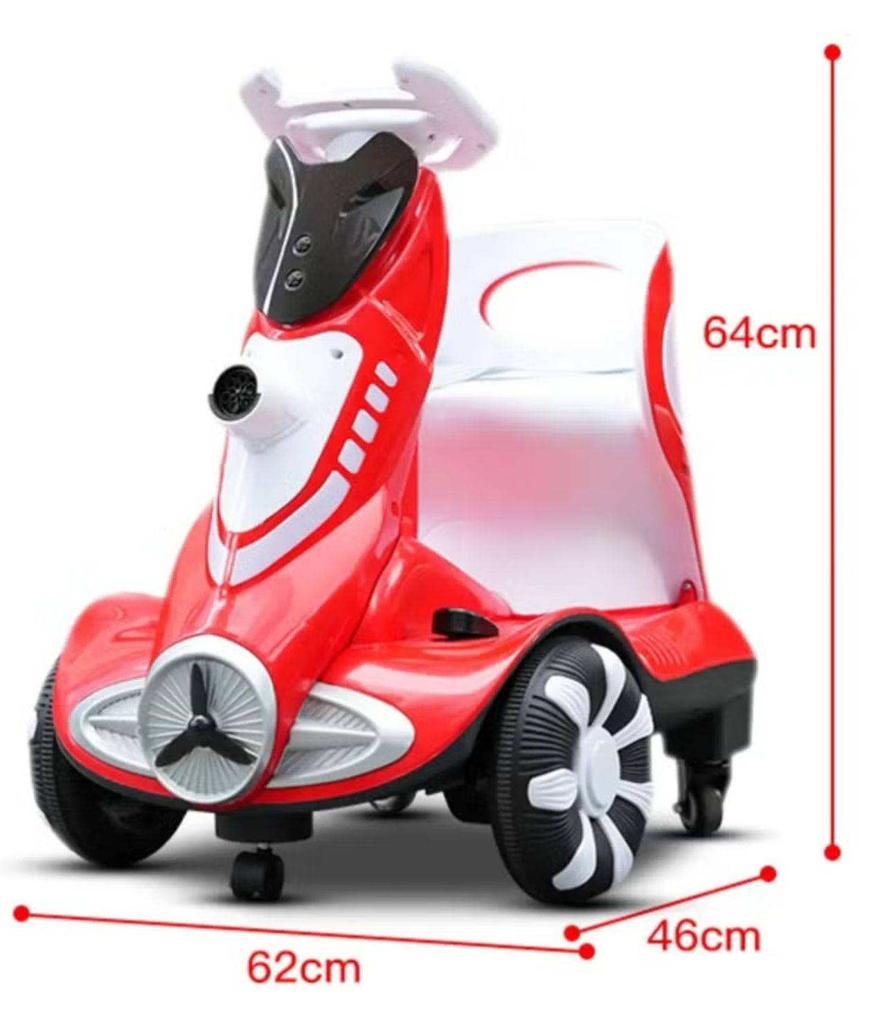 Electric Four-Wheel Kids Car | Bubble Function | 360 Degree Rotation | Cool LED Lights