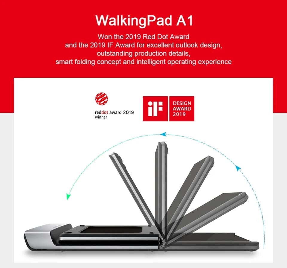 Smart Walk Folding Treadmill- Slim Desk Noiseless and Comfortable Walking Pad