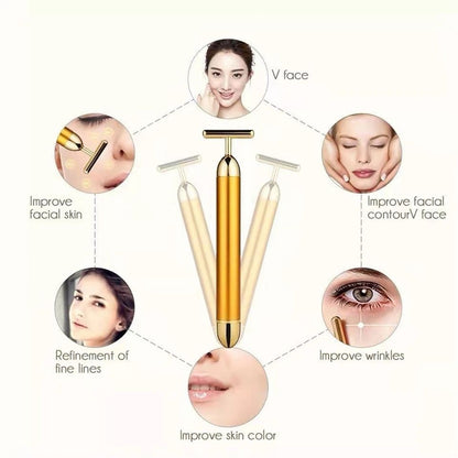 T-Shape Pulse Sign Face Massage Tools for Sensitive Skin | Limited stocks available
