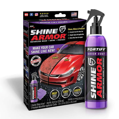 Ceramic Coating Fortify Quick Coat Car Wax Polish Spray Waterless Wash & Wax Hydrophobic Top Coat Polish & Polymer Paint