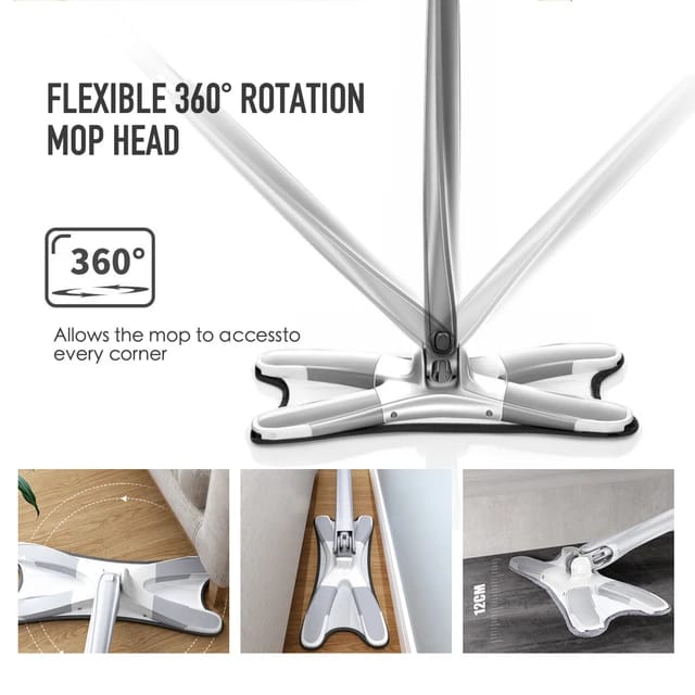 Microfiber Mop, Easy Squeeze and Spin Mop, Easy Squeeze Mop
