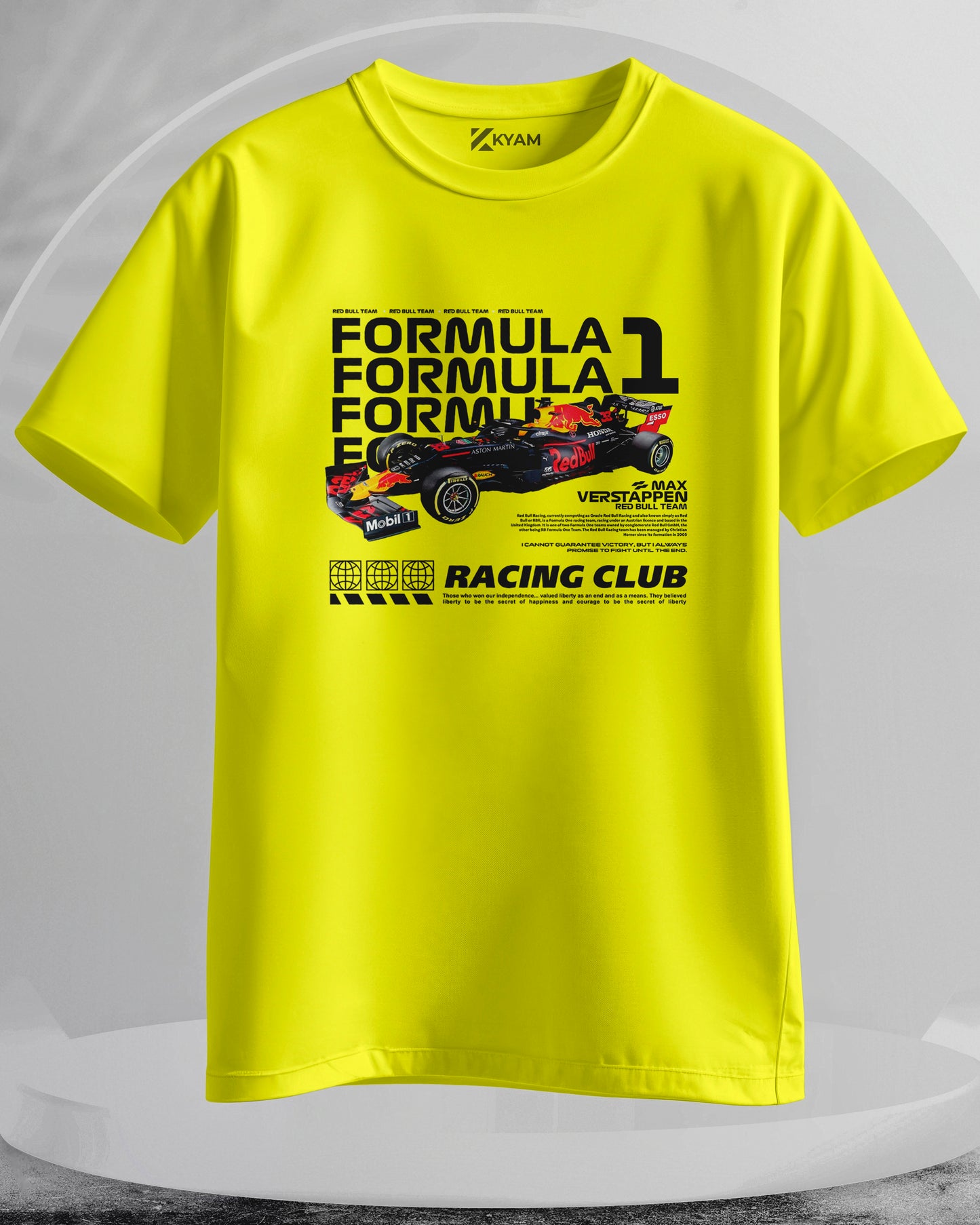 Formula 1 Red Bull Team - Men Stylish Printed T-Shirts – (Regular)