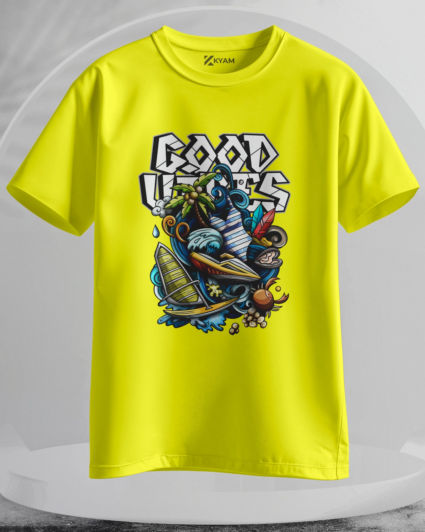 Good Vibes - Men Stylish Printed T-Shirts – (Regular)