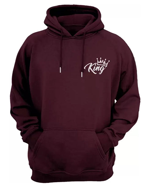 Men Short Sleeve Solid Hooded Sweatshirt-KYAMSTORE