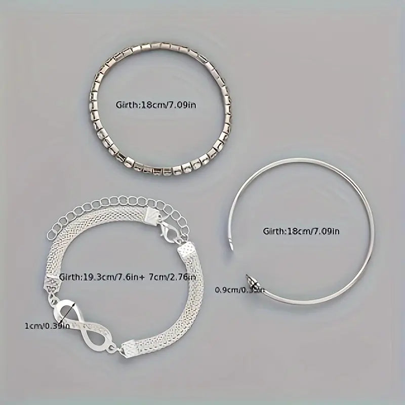 3pcs Set of Open Bracelet | Delivery: 5 to 10 business days | Limited stocks available | Hurry before Sold Out