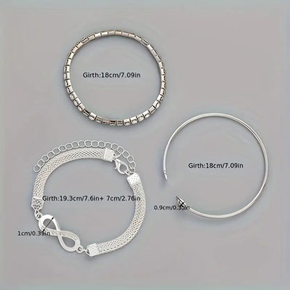 3pcs Set of Open Bracelet | Delivery: 5 to 10 business days | Limited stocks available | Hurry before Sold Out