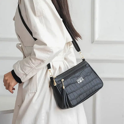 Women's Fashion Crocodile Pattern Faux Leather Shoulder Bag | Delivery: 7 to 10 business days | Limited stocks available | Hurry before Sold Out