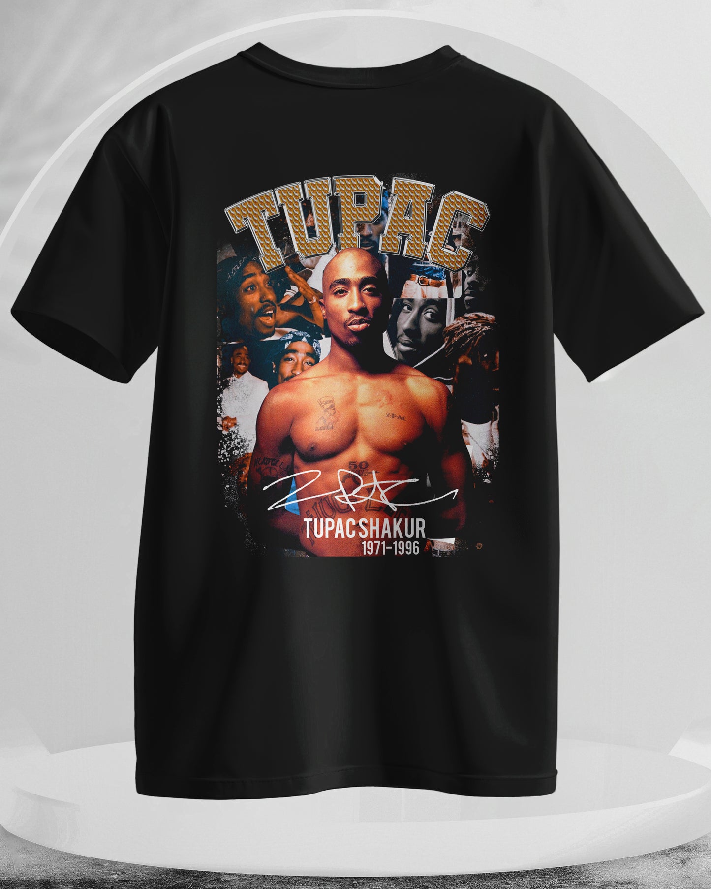 Tupac Shakur - Men Stylish Back Printed T-Shirts – (Regular)