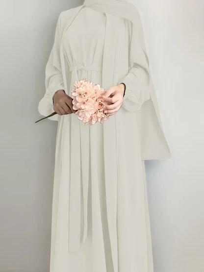 Women'S Middle East Muslim Turkey Dubai Solid Color Casual Dress | Delivery: 7 to 10 business days | Limited stocks available | Hurry before Sold Out