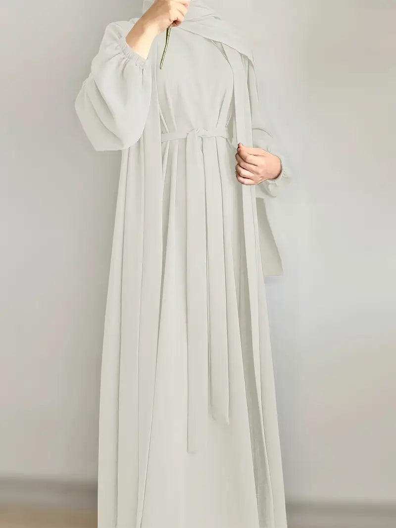 Women'S Middle East Muslim Turkey Dubai Solid Color Casual Dress | Delivery: 7 to 10 business days | Limited stocks available | Hurry before Sold Out