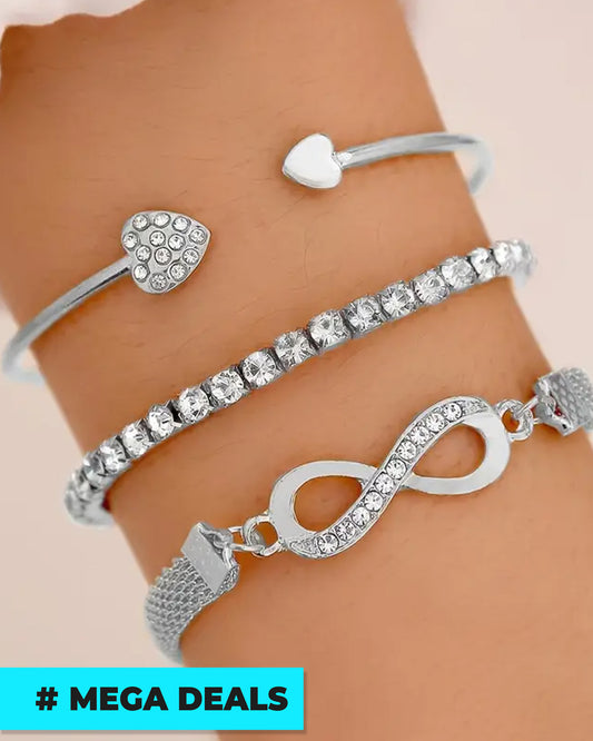3pcs Set of Open Bracelet | Delivery: 5 to 10 business days | Limited stocks available | Hurry before Sold Out