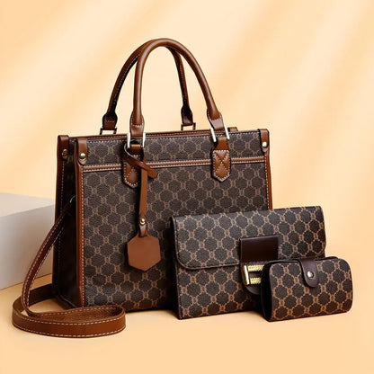 Fashion Large Capacity Tote Bag with Handbag and Wallet | Delivery: 7 to 10 business days | Limited stocks available | Hurry before Sold Out
