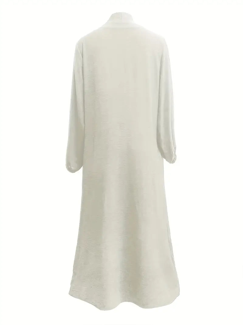Women'S Middle East Muslim Turkey Dubai Solid Color Casual Dress | Delivery: 7 to 10 business days | Limited stocks available | Hurry before Sold Out
