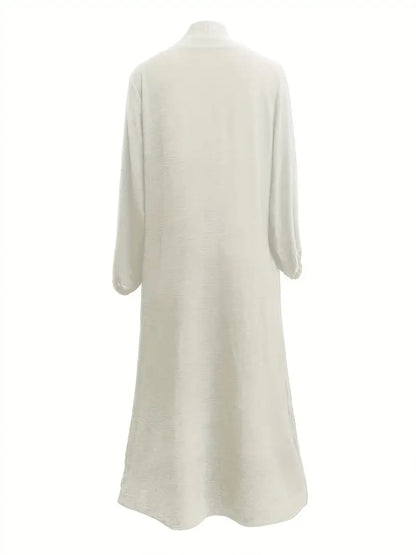 Women'S Middle East Muslim Turkey Dubai Solid Color Casual Dress | Delivery: 7 to 10 business days | Limited stocks available | Hurry before Sold Out