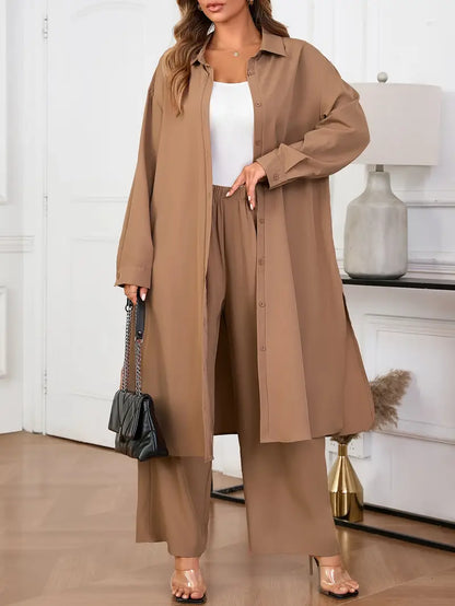 Plus Size Women's Casual Top and Pants Set | Delivery: 7 to 10 business days | Limited stocks available