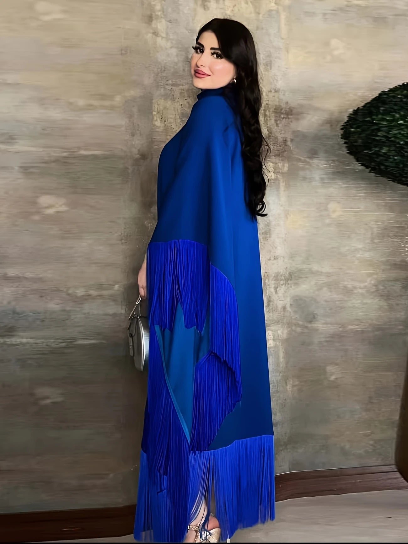 Elegant Muslim Batwing Tassel Kaftan Dress | Delivery: 7 to 10 business days | Limited stocks available | Hurry before Sold Out