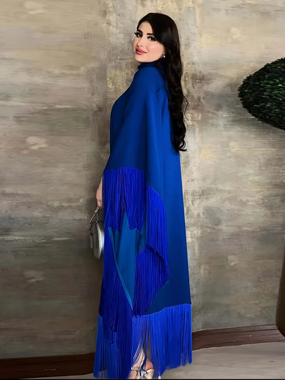 Elegant Muslim Batwing Tassel Kaftan Dress | Delivery: 7 to 10 business days | Limited stocks available | Hurry before Sold Out