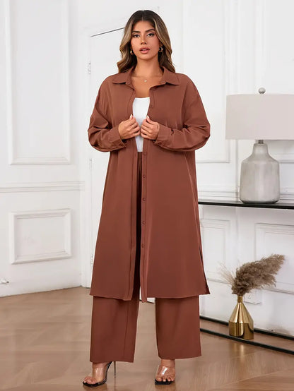 Plus Size Women's Casual Top and Pants Set | Delivery: 7 to 10 business days | Limited stocks available