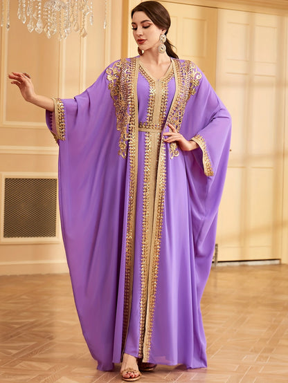 Middle Eastern Muslim Lace Weft Vest Dress | Delivery: 7 to 10 business days | Limited stocks available | Hurry before Sold Out