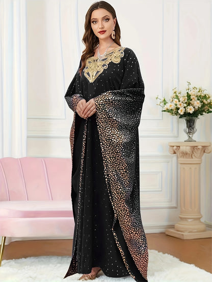 Middle East Fashion Elegant Hot Stamping Print | Delivery: 7 to 10 business days | Limited stocks available | Hurry before Sold Out